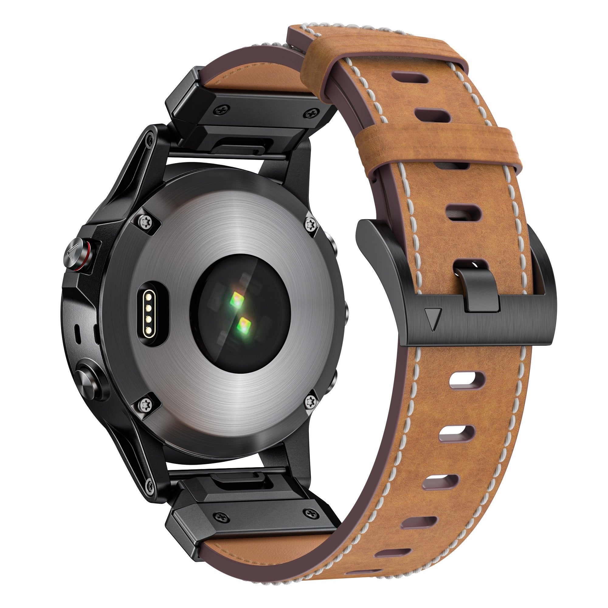 Garmin Fenix E Genuine Leather Strap (Brown)