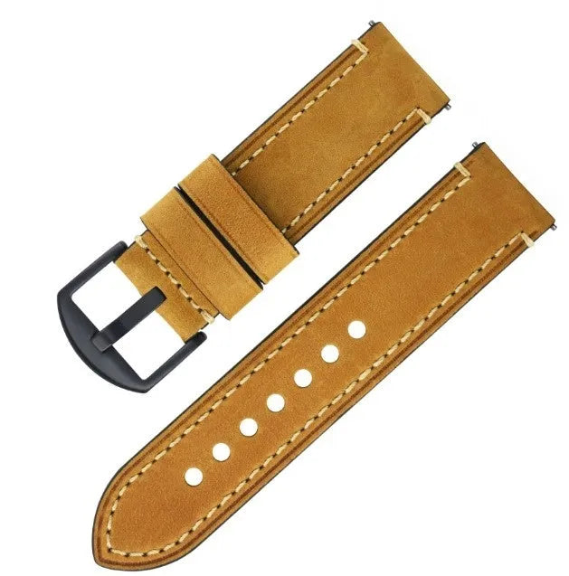 Correa de cuero auténtico Oppo Watch X2 Mini (marrón)