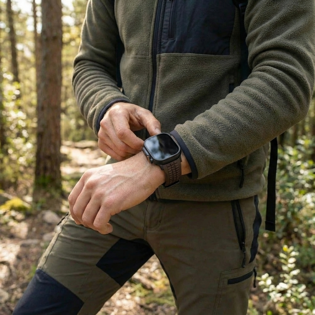 Correa silicona Premium Apple Watch (marrón)