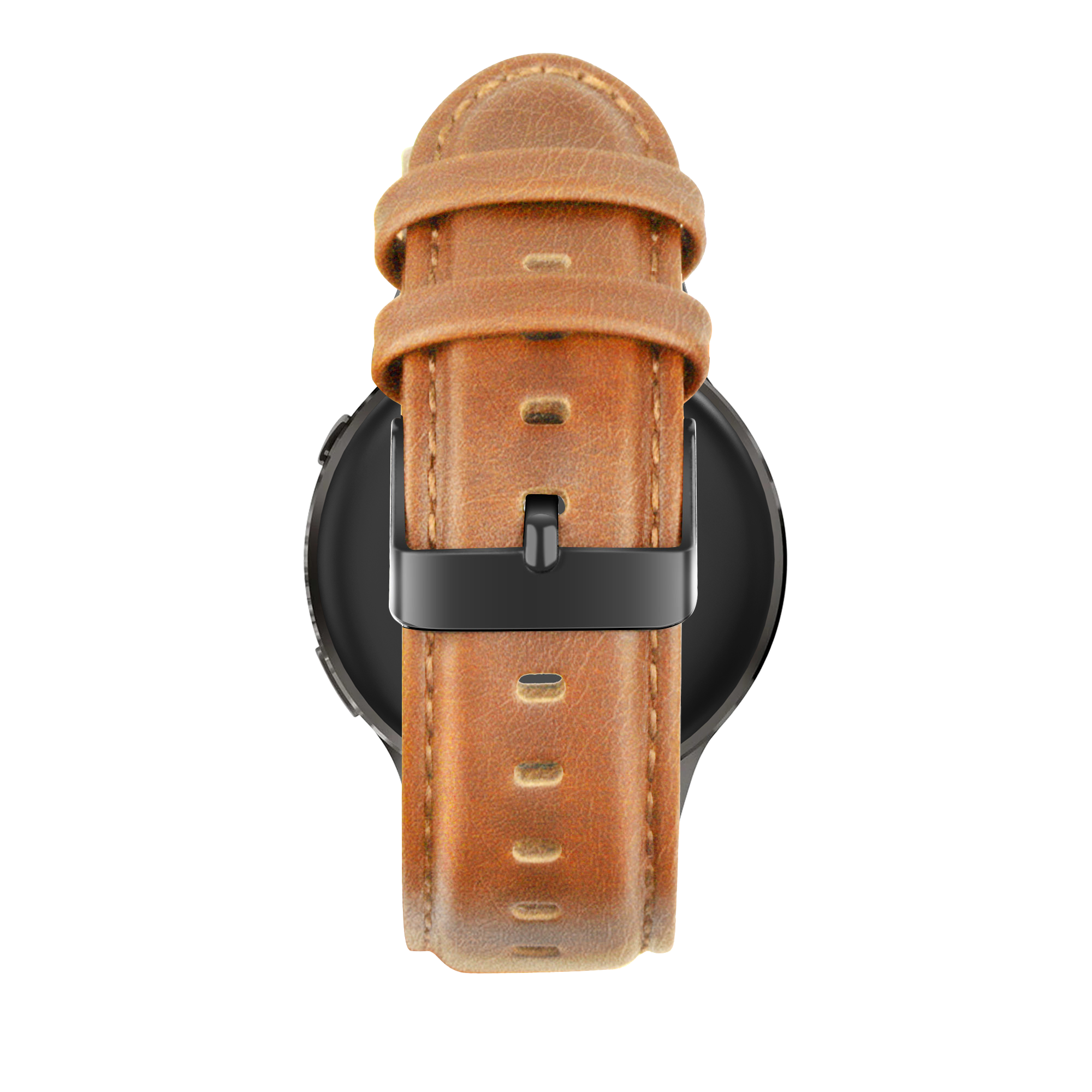 Bandz Garmin Forerunner 265 Leather Strap 'Classic' (Brown)
