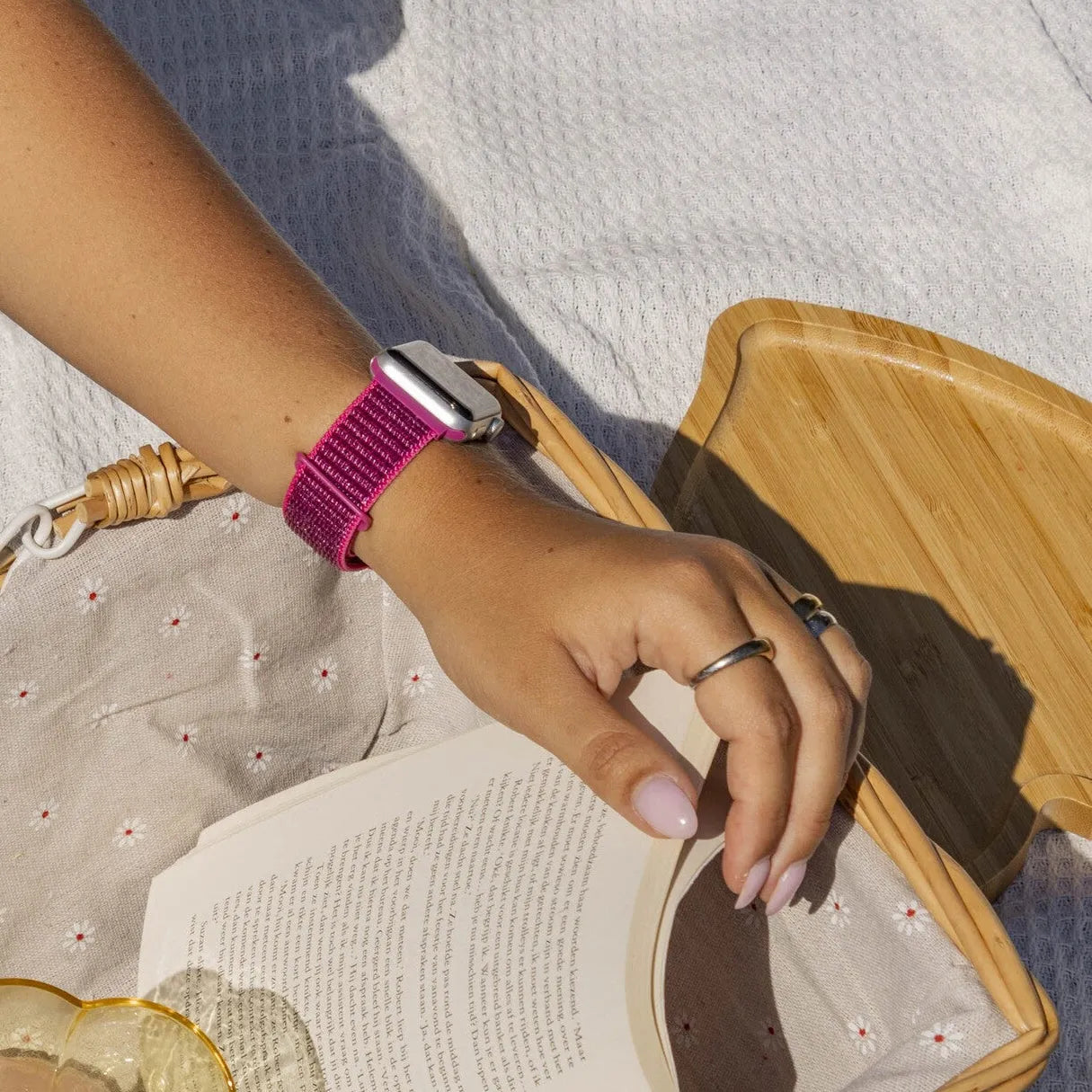 Correa nylon xoxo Wildhearts Apple Watch (pitaya)