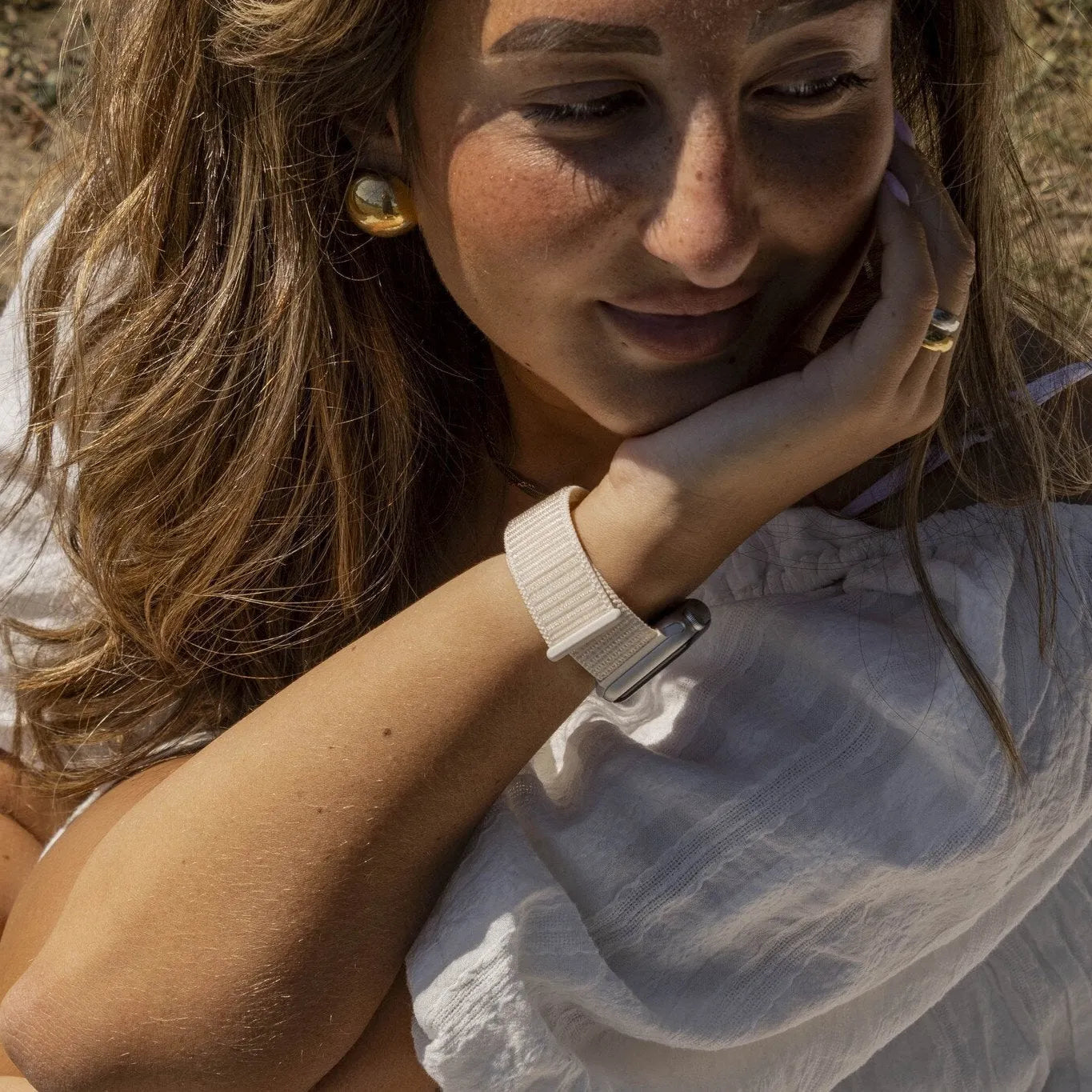 Correa nylon xoxo Wildhearts Apple Watch (durazno)