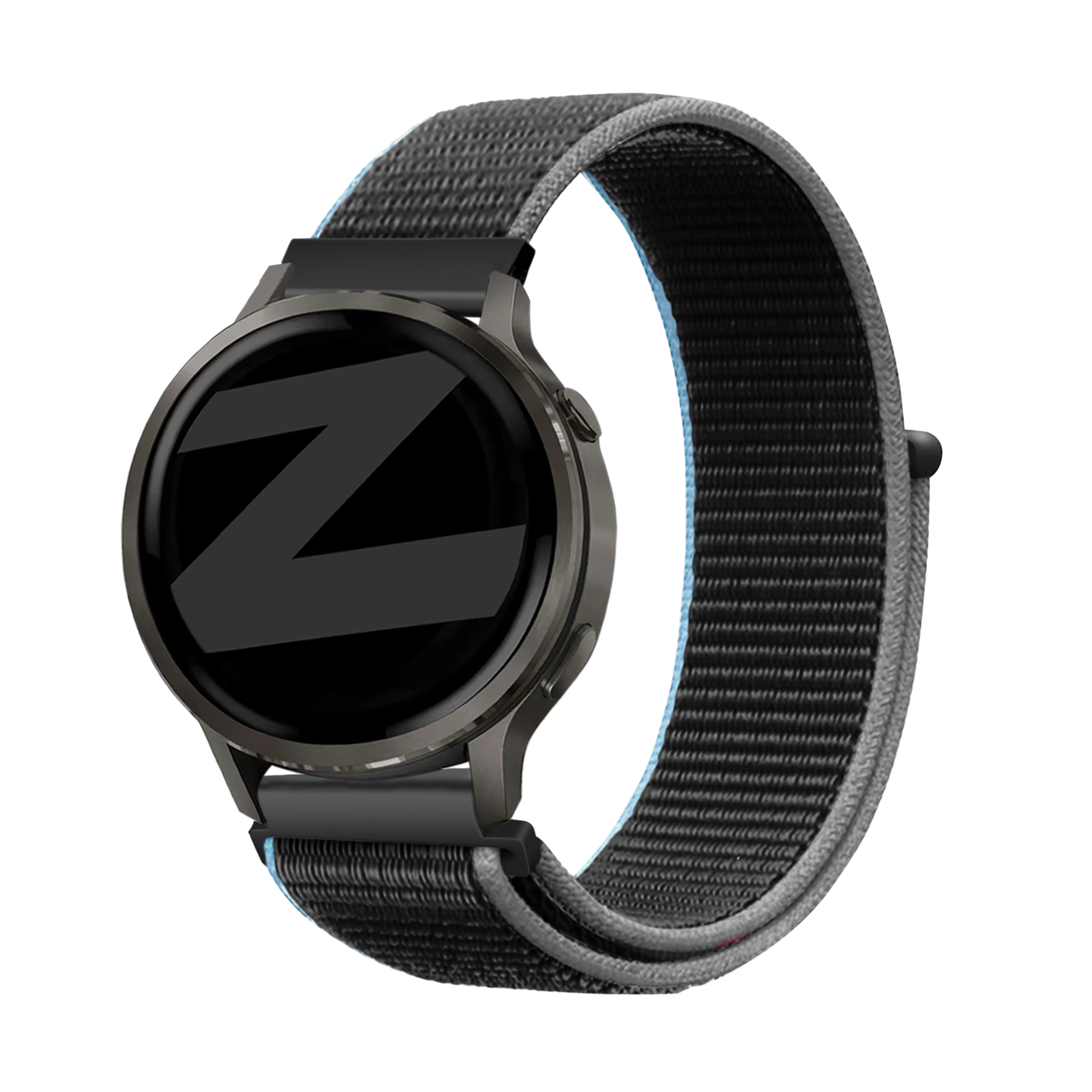 Bandz Garmin Forerunner 265 Nylon Loop Strap (Charcoal)