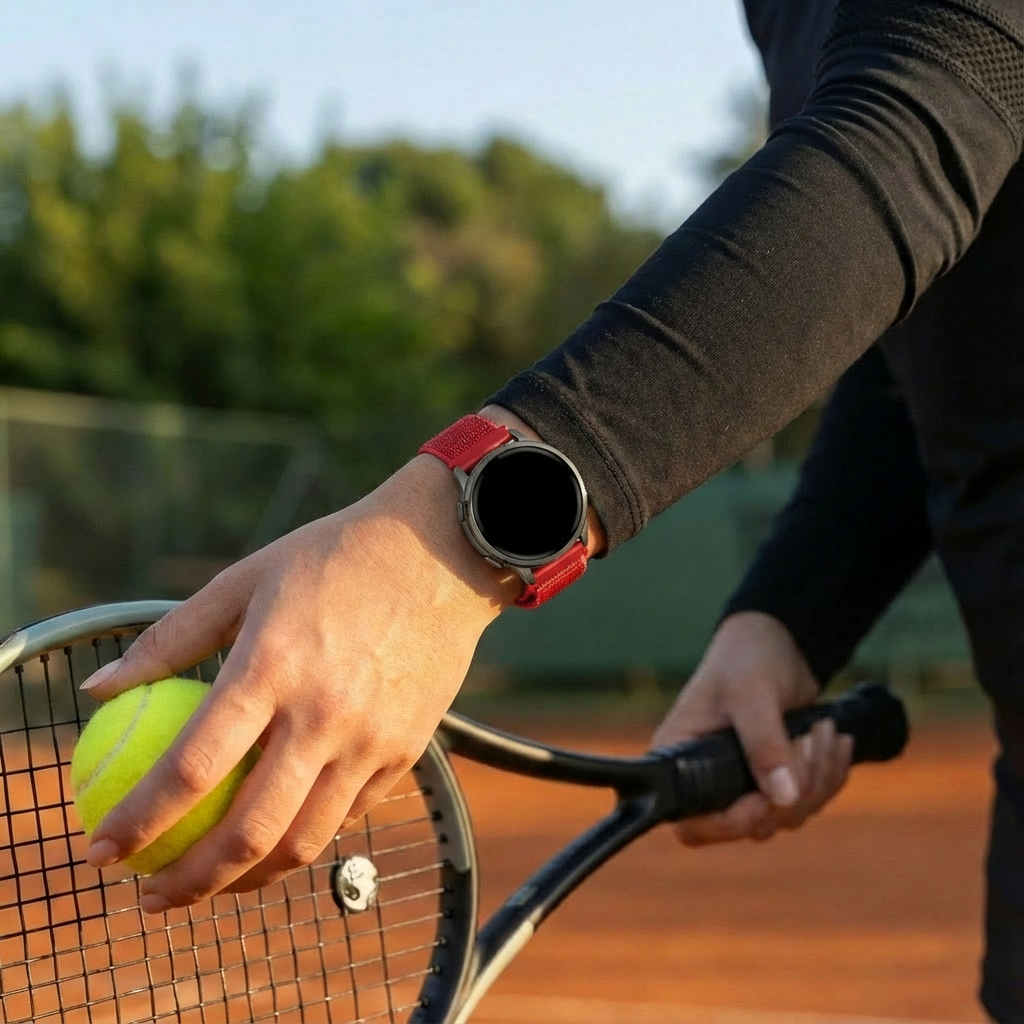 Bandz Correa nylon Loop Garmin Venu 2 Plus (rojo)