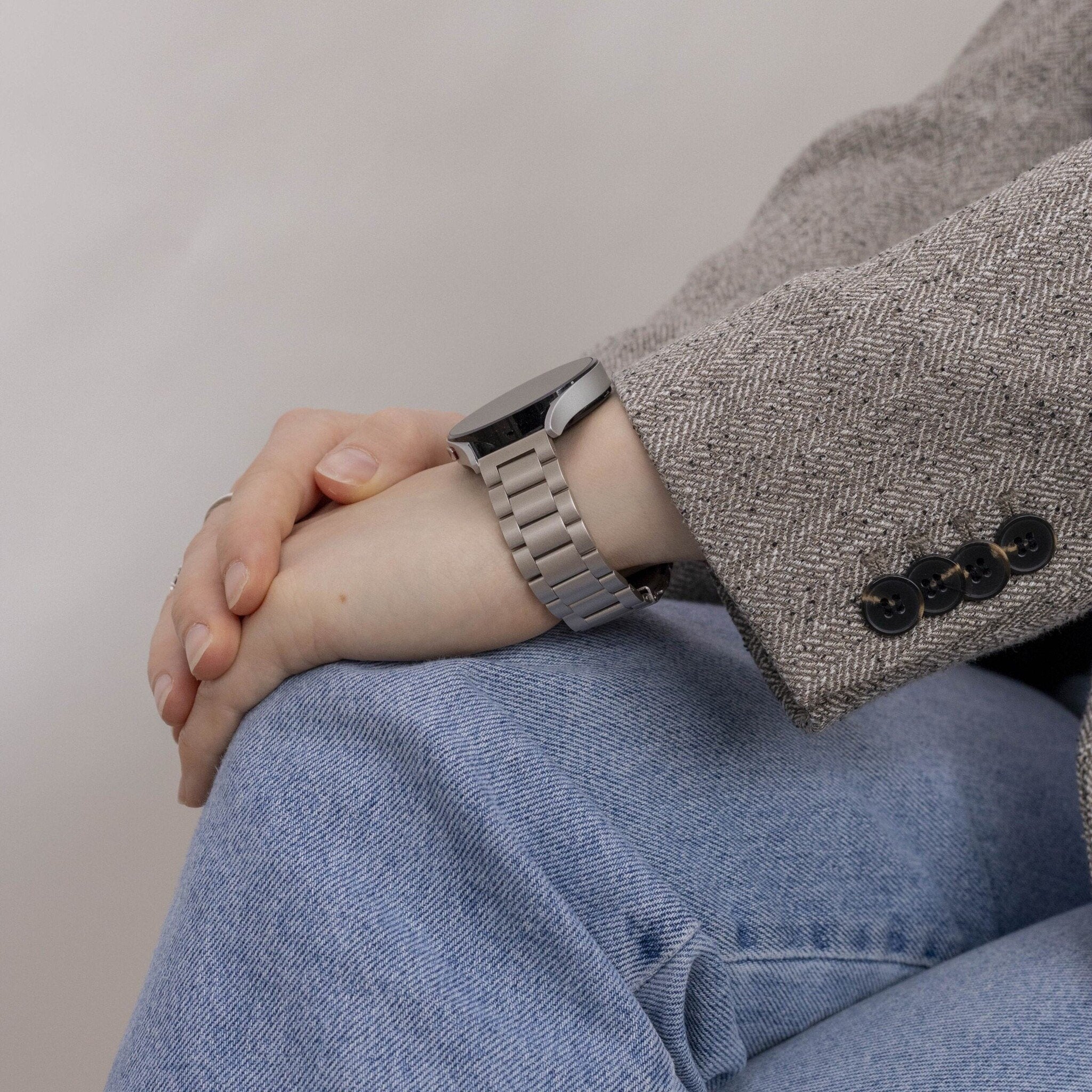 Samsung Galaxy Watch 5 Pro Steel Strap (Starlight)