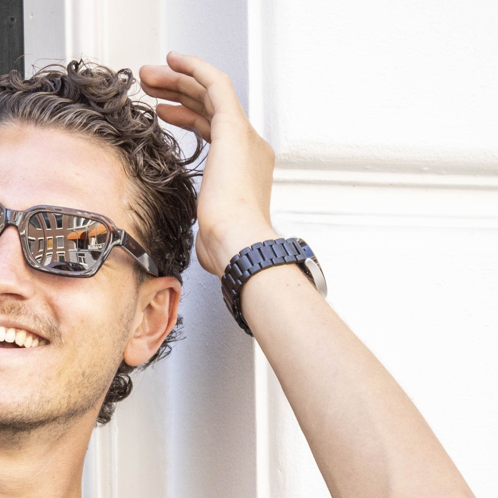 BALR Xiaomi Amazfit Bip Steel Link Strap (Black)