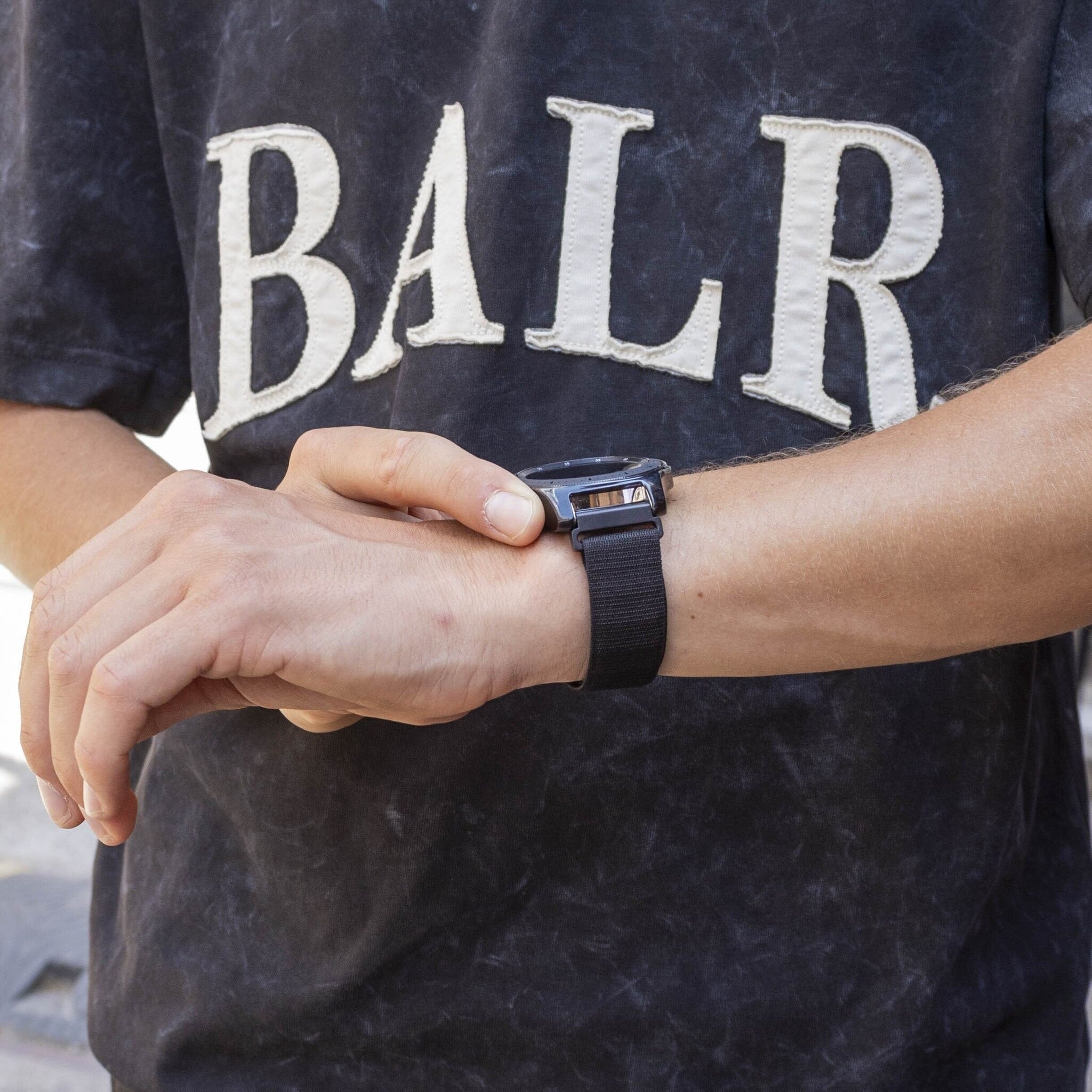 BALR Samsung Galaxy Watch 46mm Alpine Loop Strap (Black)