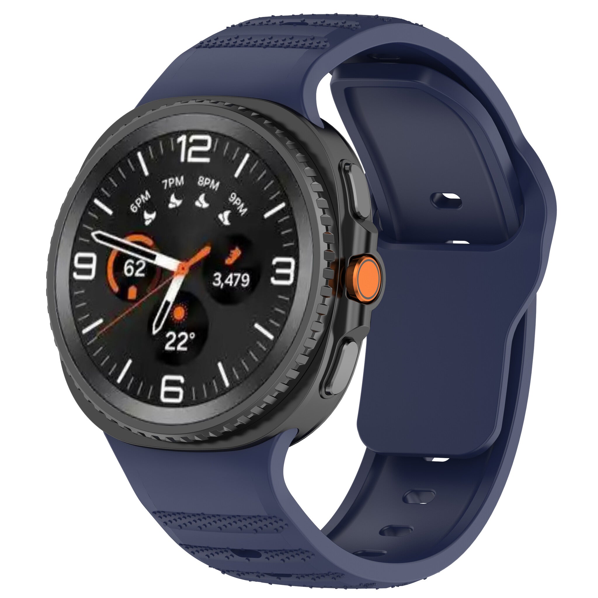 Correa silicona outdoor Samsung Galaxy Watch 8 - 44mm (azul oscuro)