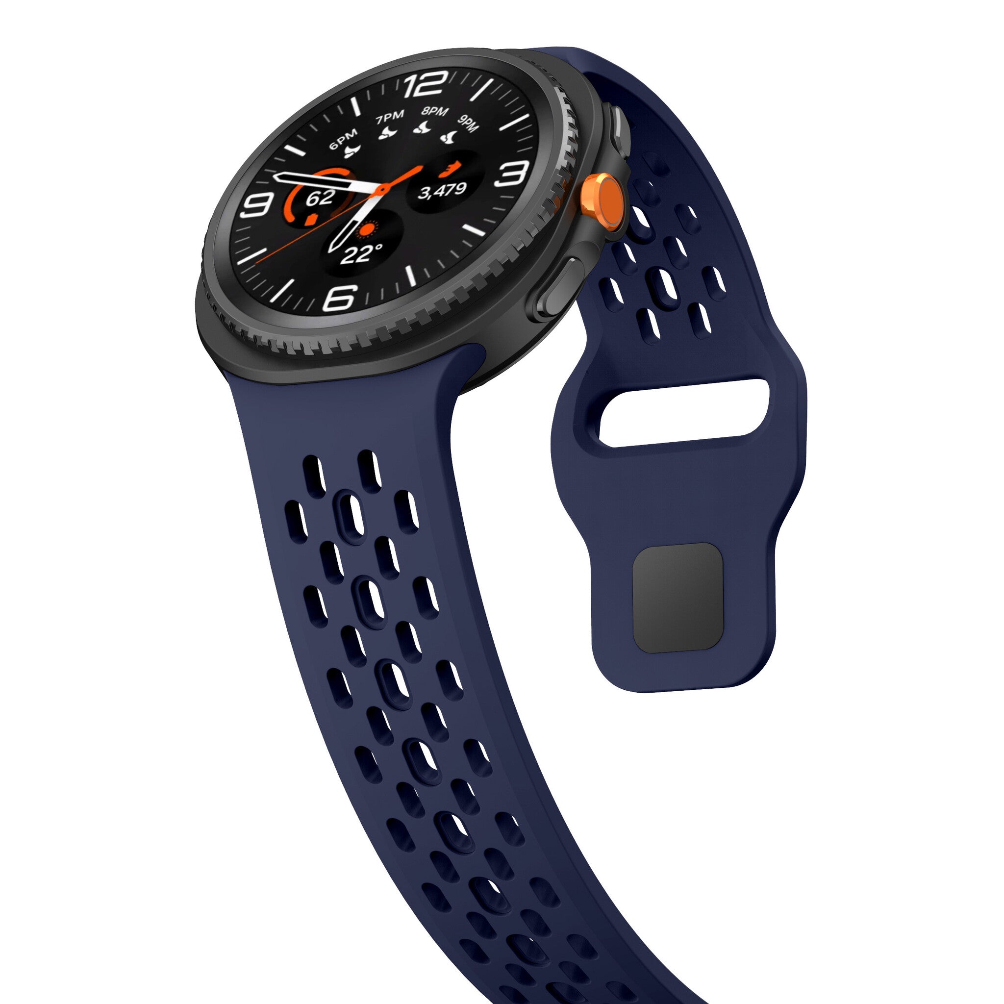 Samsung Galaxy Watch 8 - 40mm Silicone Air Strap (Dark Blue)