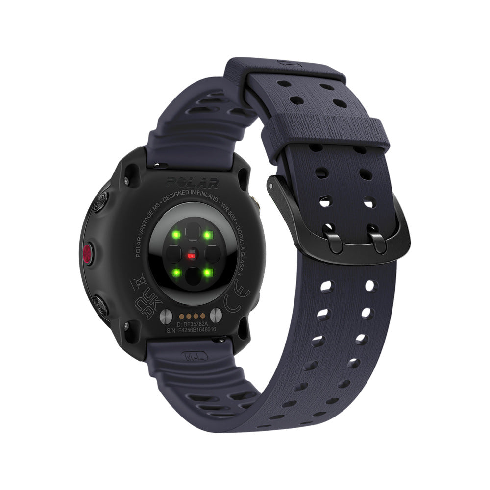 Polar Vantage M Silicone Grain Strap (Dark Blue)