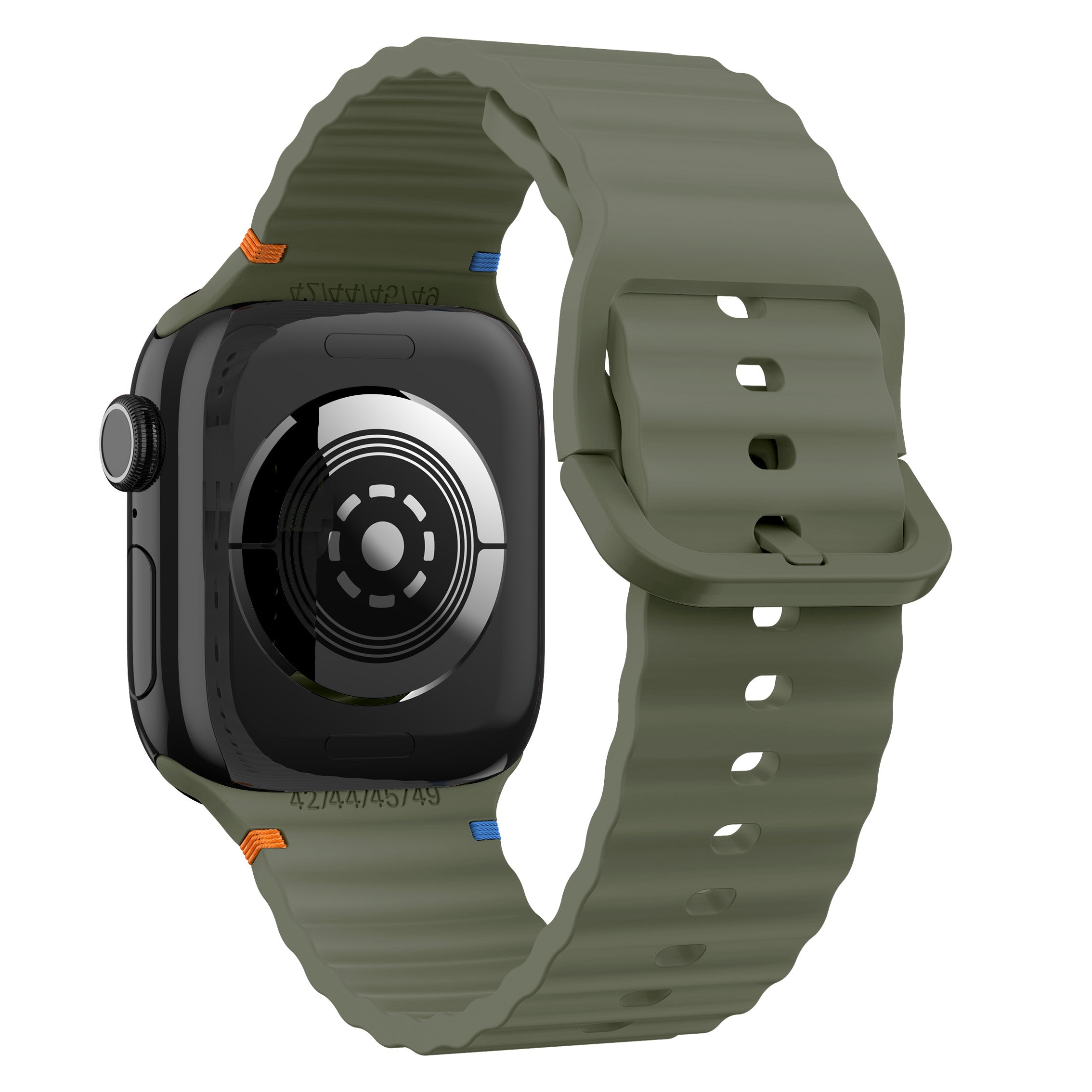 Correa silicona Wave Apple Watch (verde oscuro)