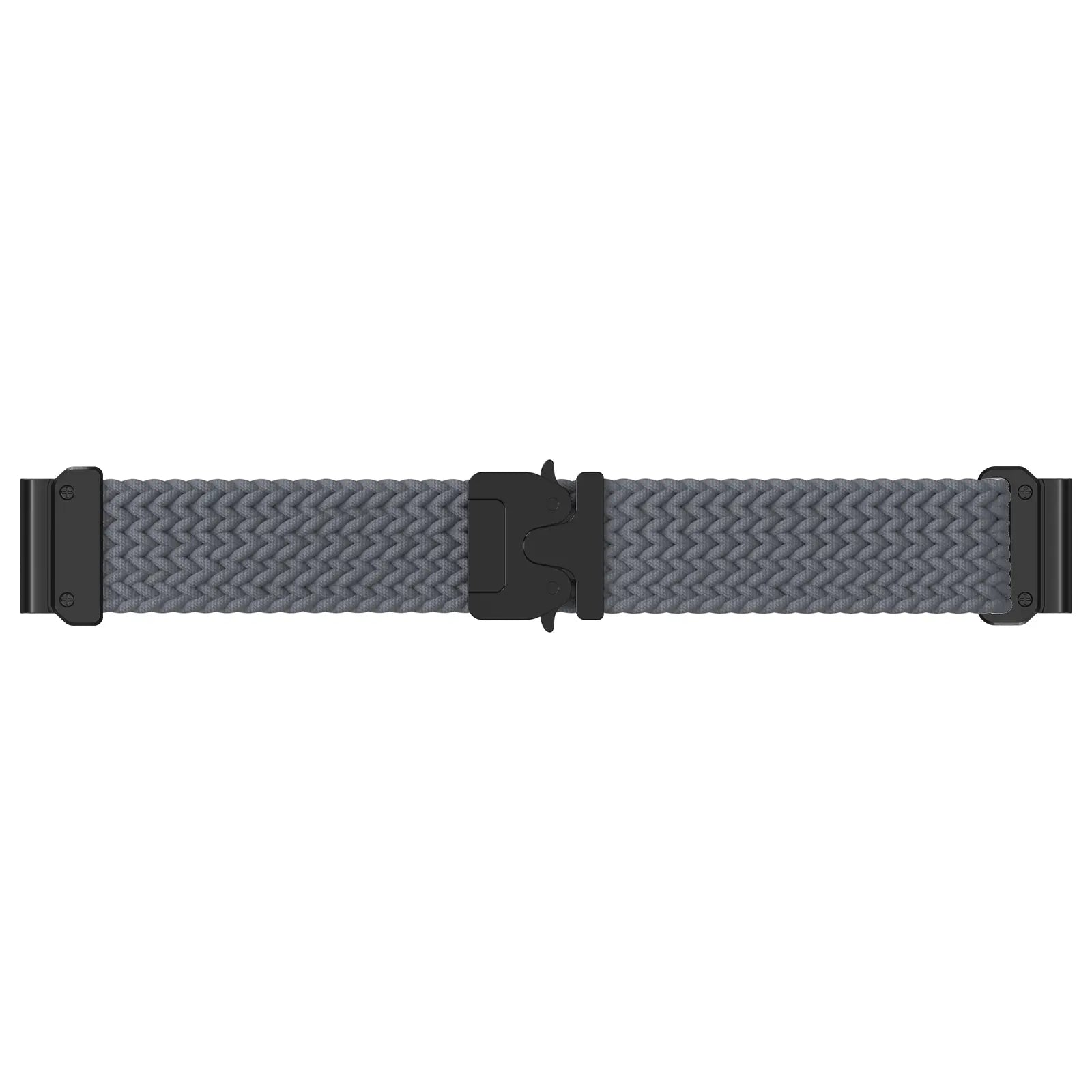 Correa trenzada con hebilla-P Garmin Quatix 8 Pro - 47mm (gris oscuro con negro)