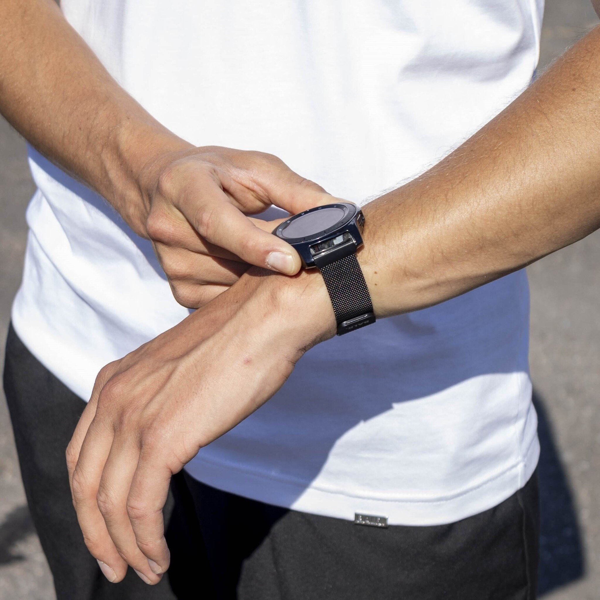 BALR Polar Grit X Pro Milanese Strap (Black)