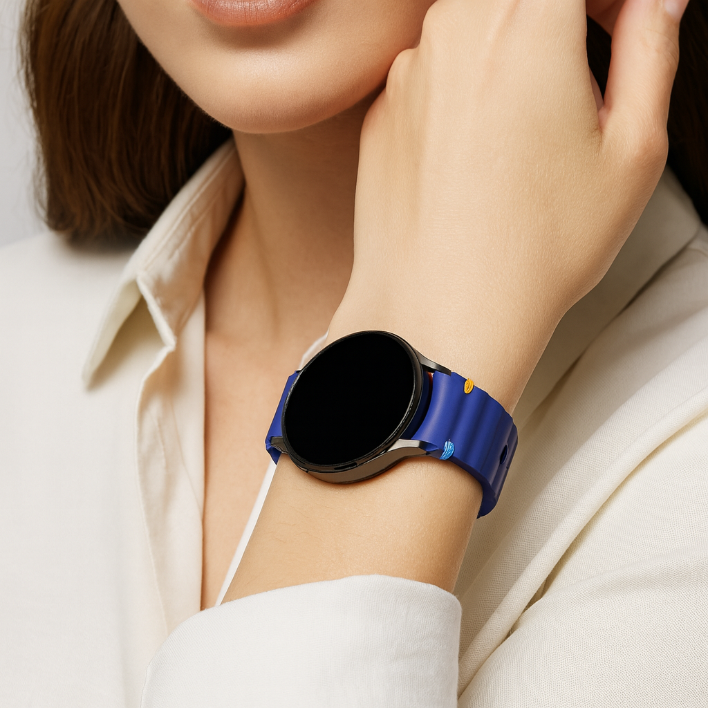 Bandz Correa Wave 'Easy Fit' Samsung Galaxy Watch FE (azul oscuro)