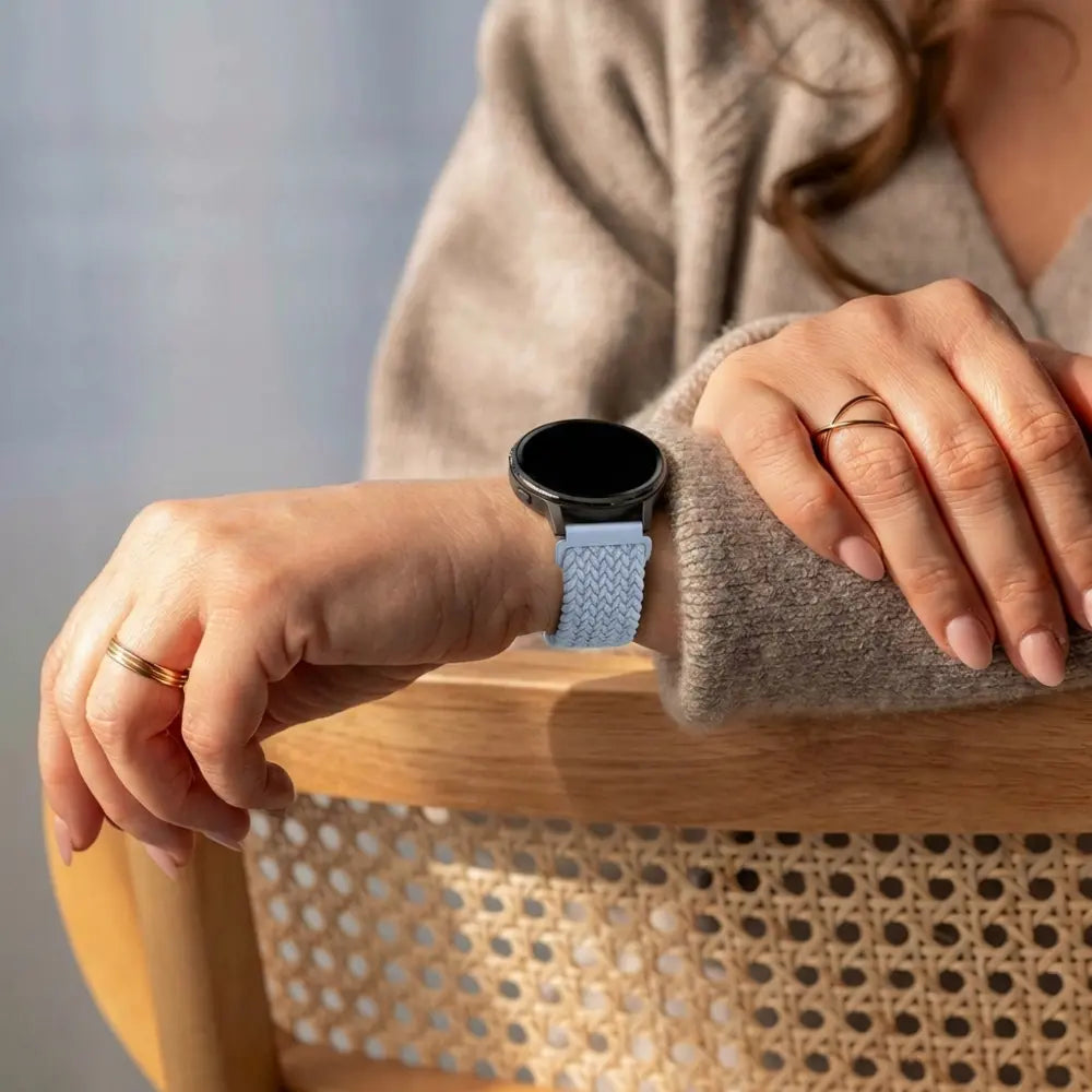 Bandz Garmin Approach S12 Braided Strap 'Parachute' (Light Blue)