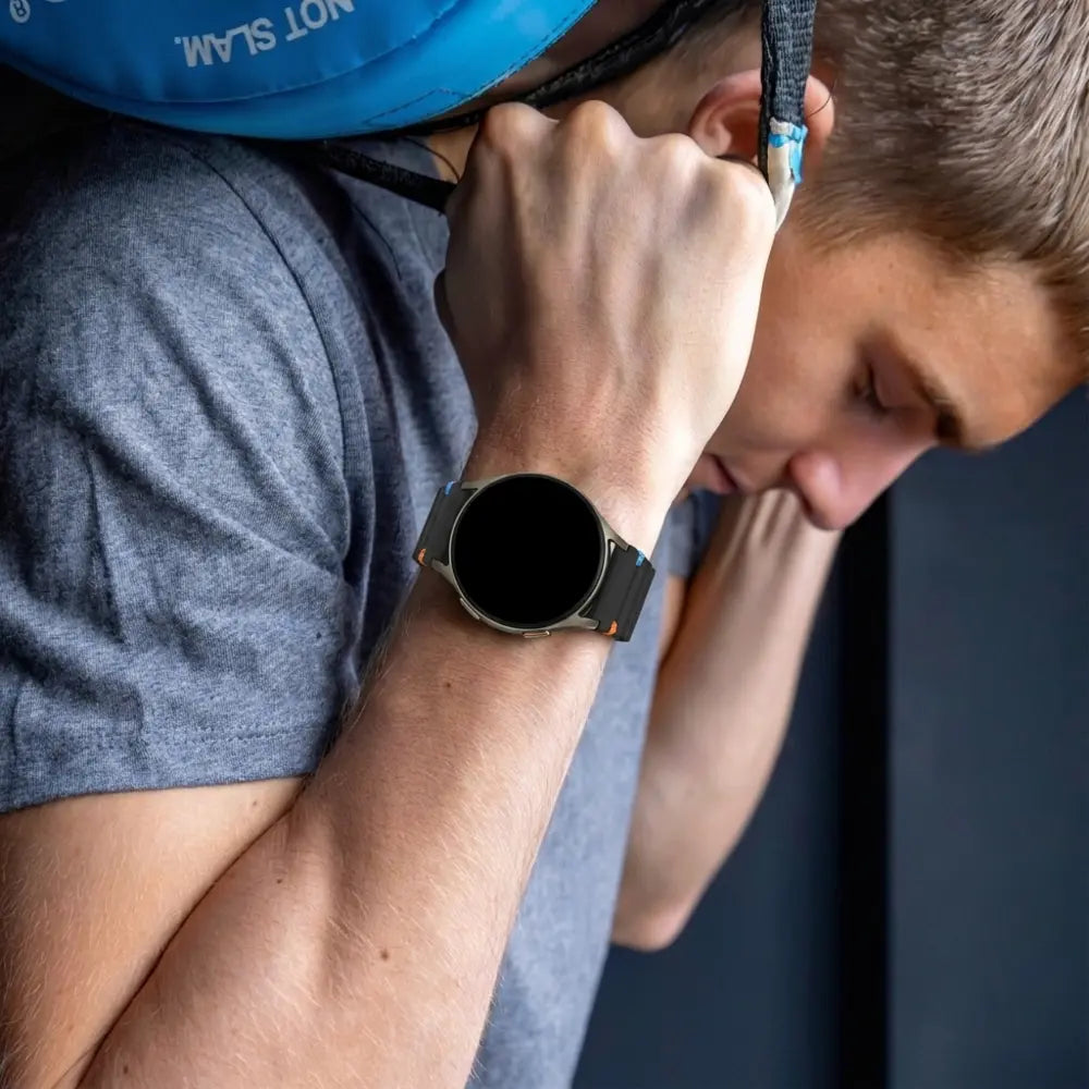 Bandz Samsung Galaxy Watch 7 - 44mm wave band 'Easy fit' (zwart)