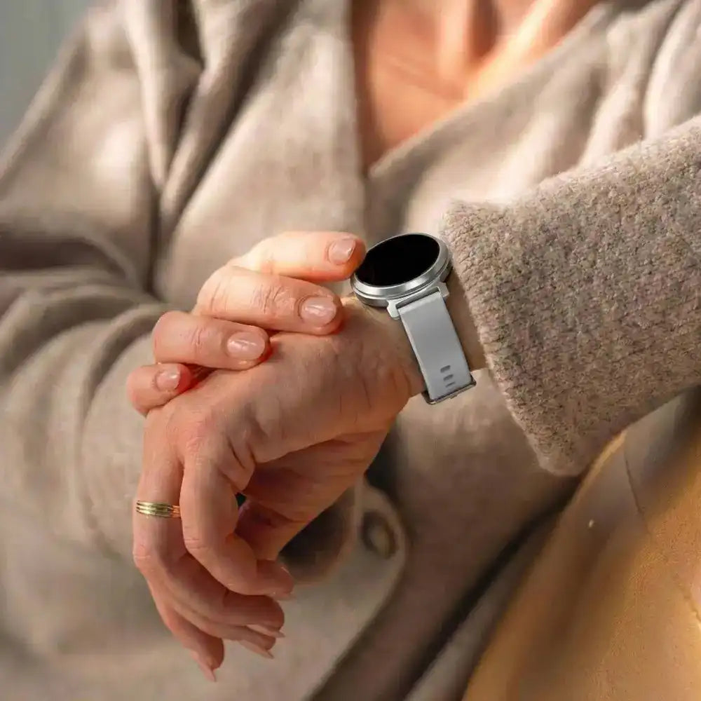 Correa silicona clásica Pebble Round 2 - 14mm (gris claro)