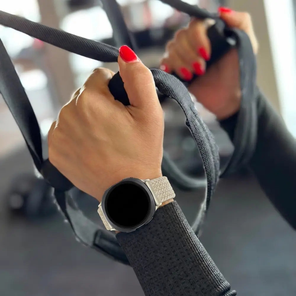 Bandz Samsung Galaxy Watch 8 - 40mm Magnetic Braided Strap (Starlight)