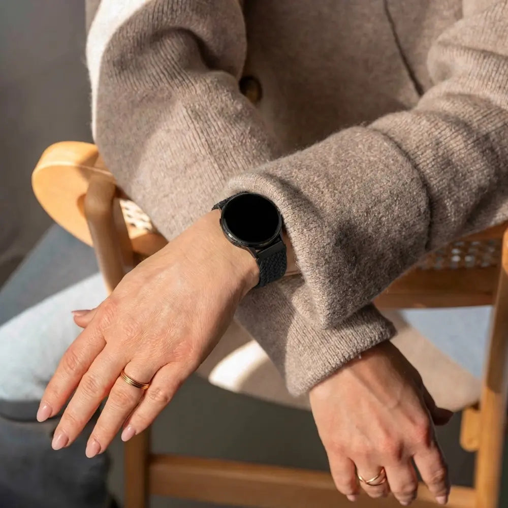 Bandz Garmin Approach S50 Braided Strap 'Parachute' (Black)