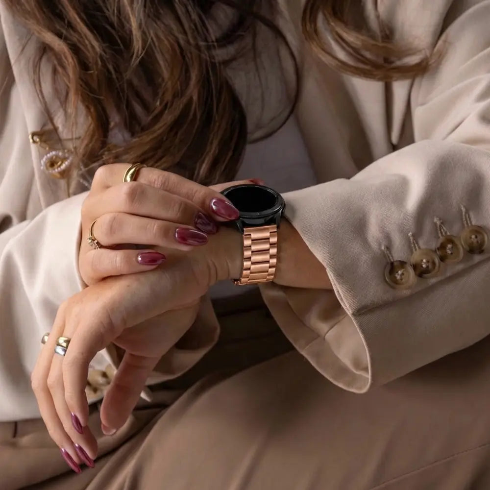 Garmin Venu 3 Steel Strap (Rose Gold)