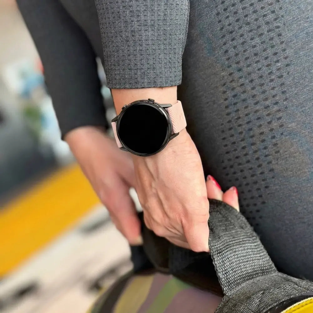 Bandz Correa silicona 'Deluxe' Garmin Vivoactive 4s (rosa claro)