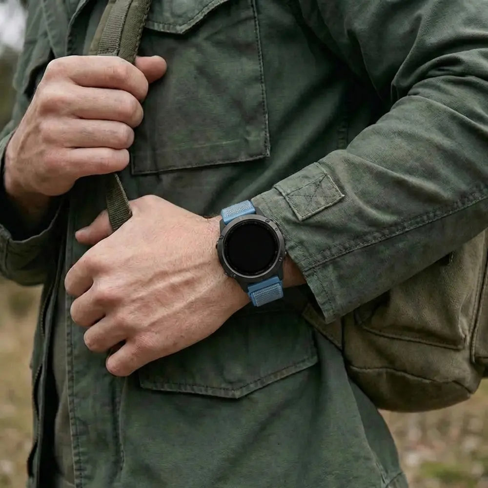 Garmin Fenix 5s-6s Nylon Strap (Light Blue)