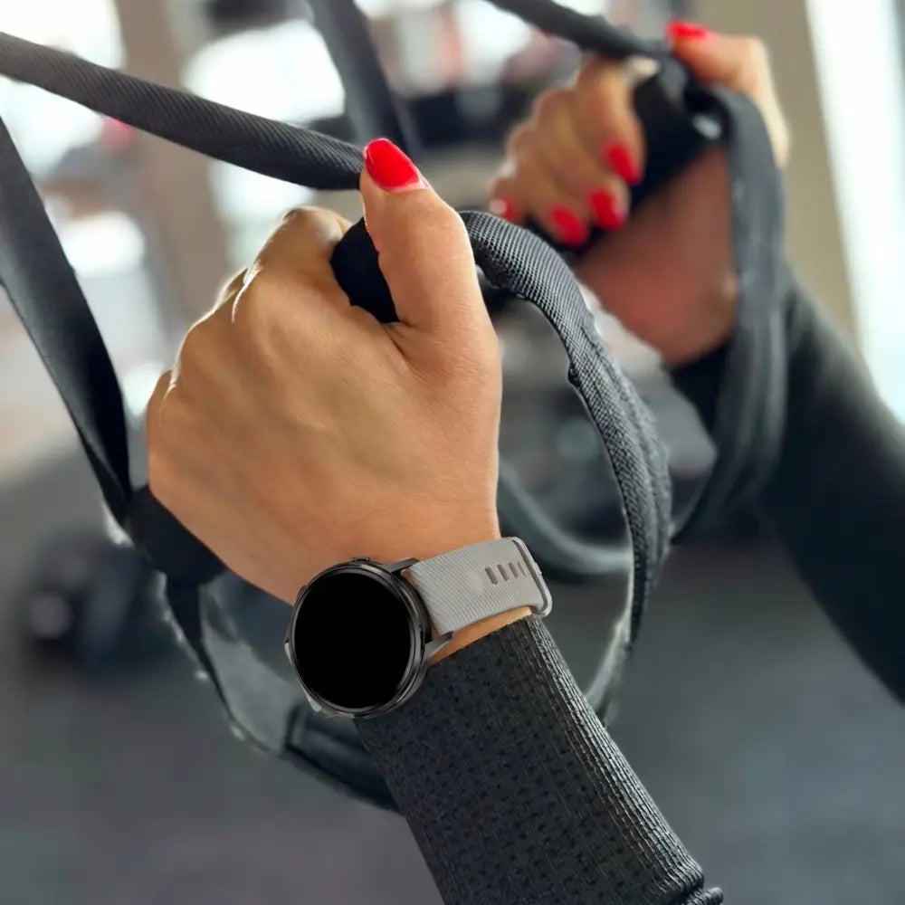 Bandz Correa silicona 'Deluxe' Garmin Vivoactive 4s (gris)