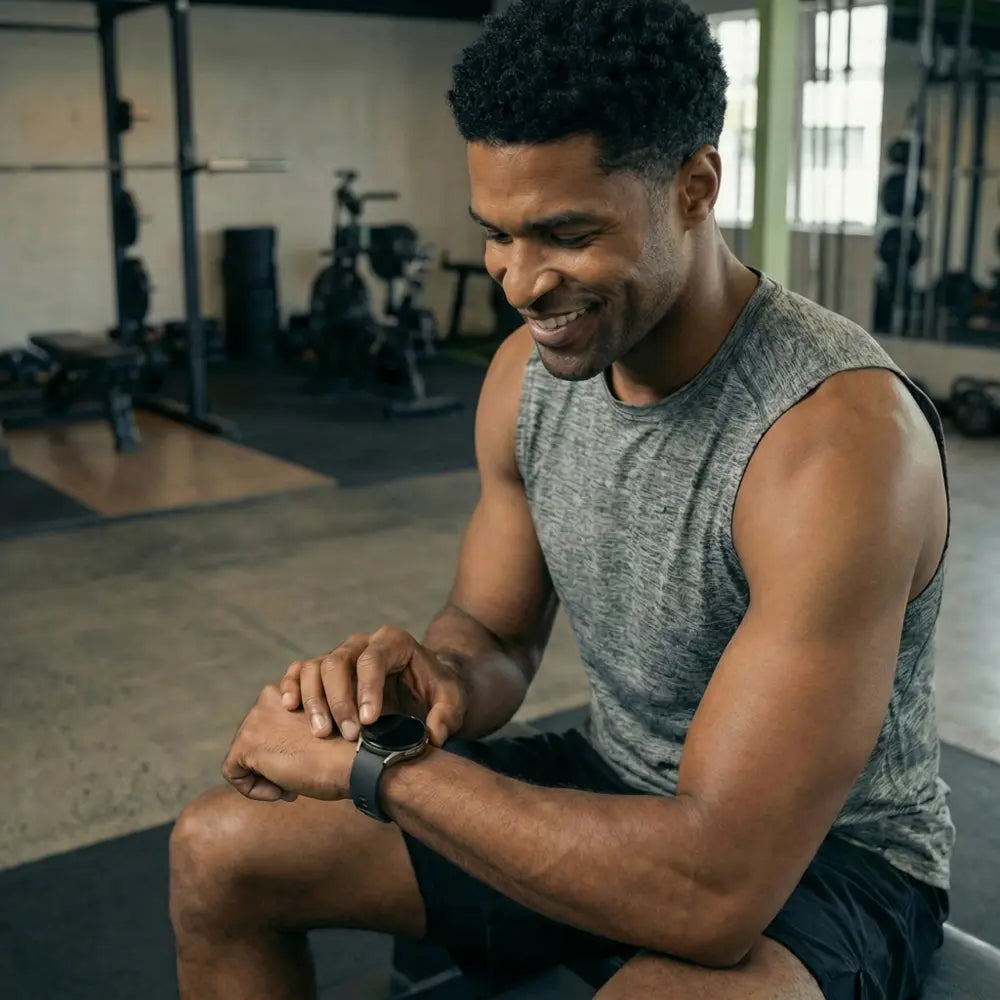 Bandz Correa deportiva 'Easy Fit' Whitings ScanWatch Nova (negro)