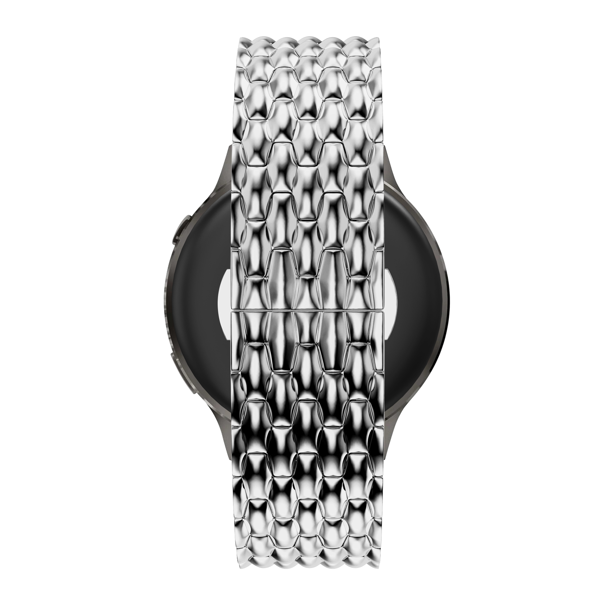 Bandz Garmin Bounce 2 Steel Strap 'Dragon' (Silver)