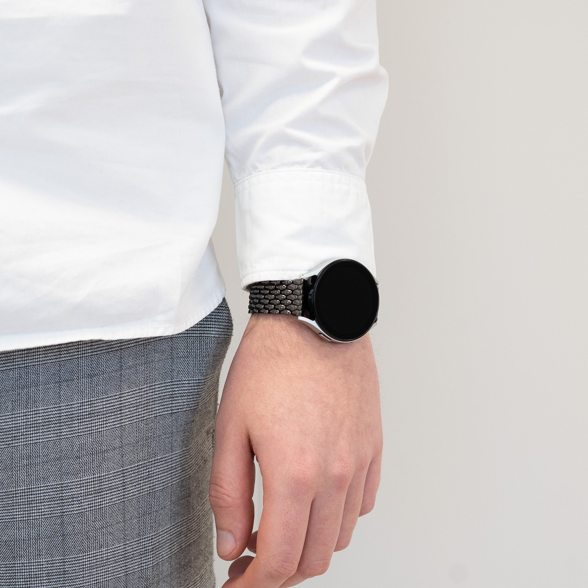 Bandz Garmin Vivoactive 5 Steel Strap 'Dragon' (Black)