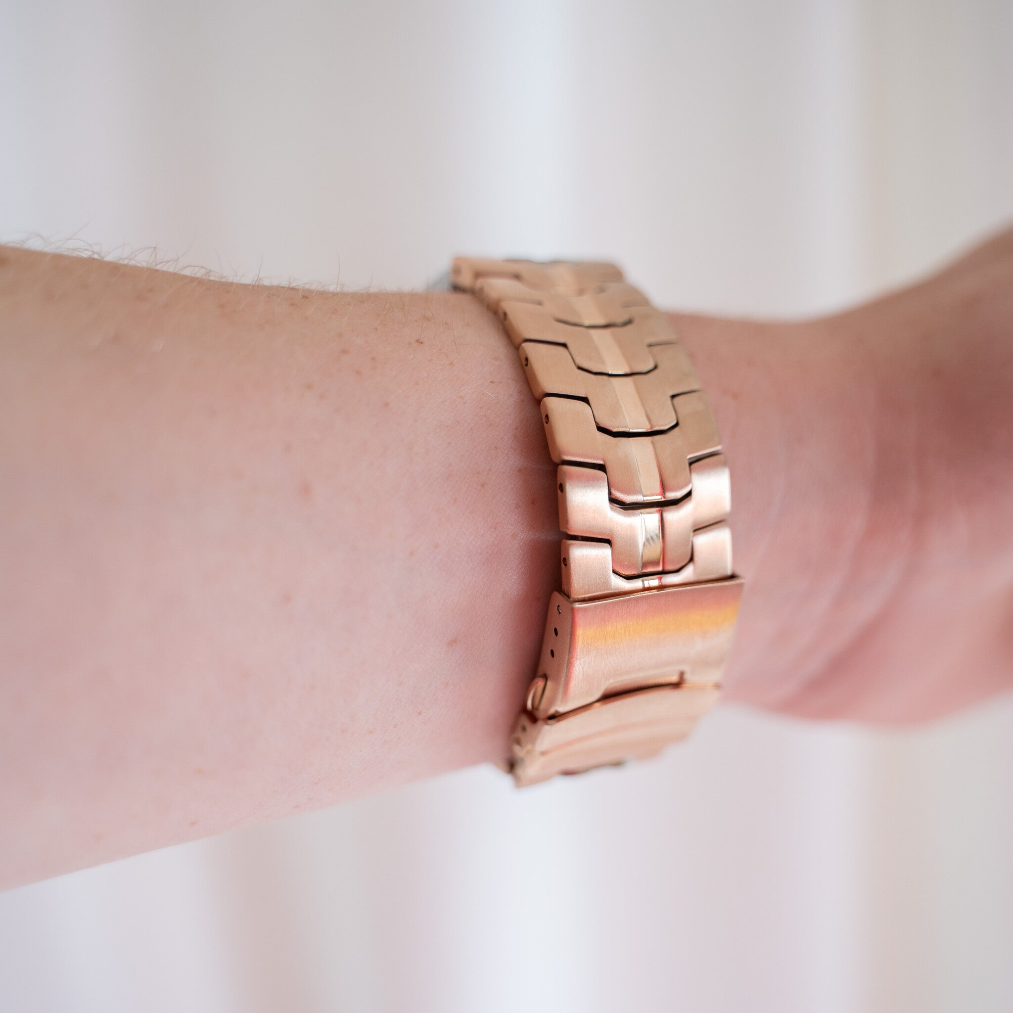 Correa acero sólida Samsung Galaxy Watch 7 - 44mm (or rosa)