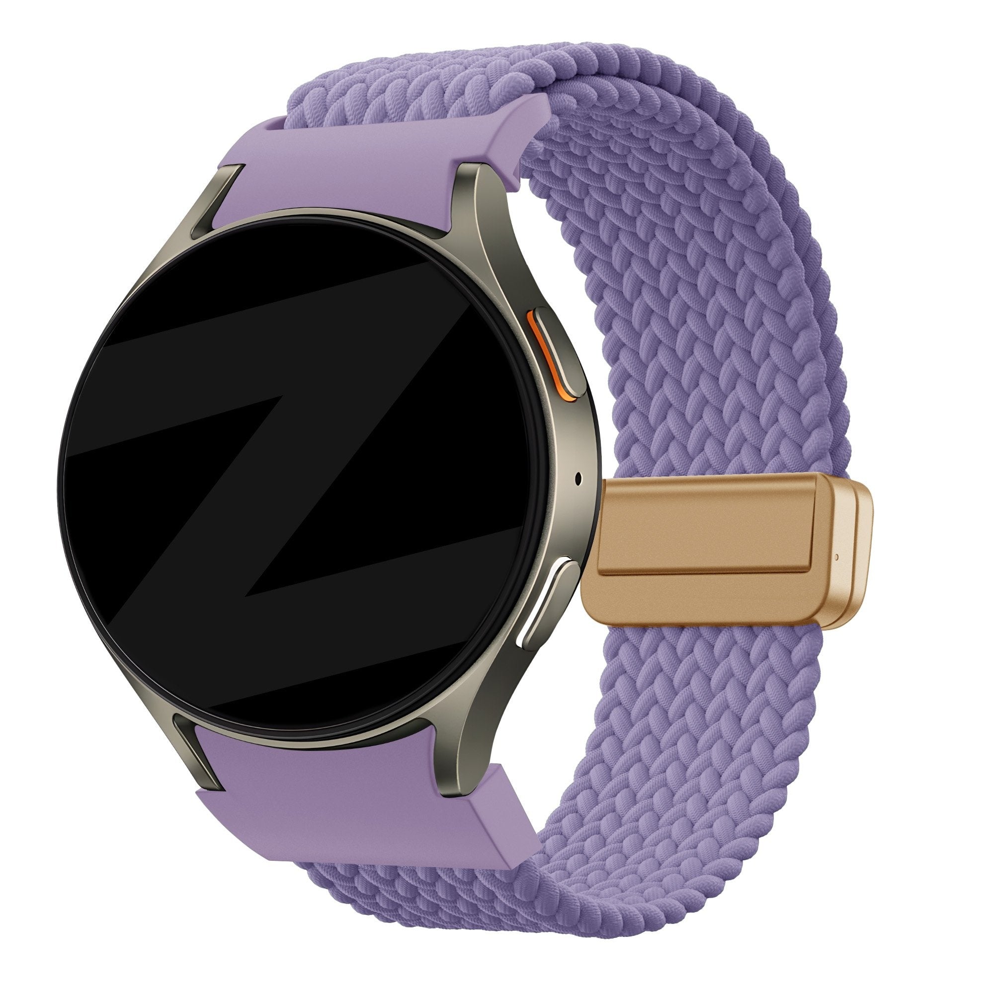 Bandz Samsung Galaxy Watch 7 - 44mm Braided Strap 'Easy Fit' (Lilac)