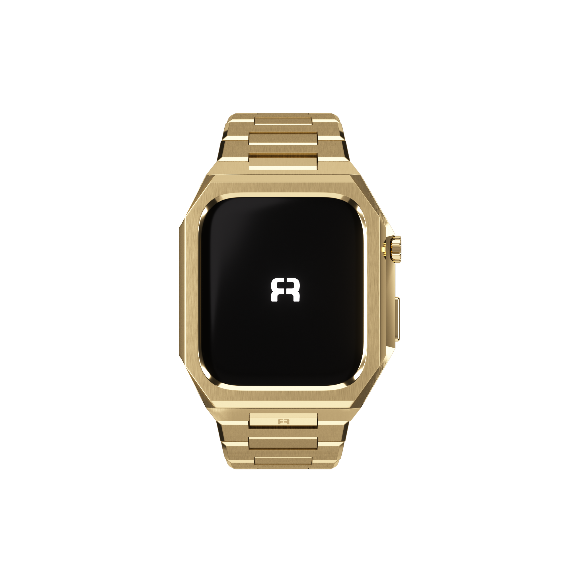 Reqior Apple Watch 45mm Case with Steel Strap 'Nautilus' (Gold)