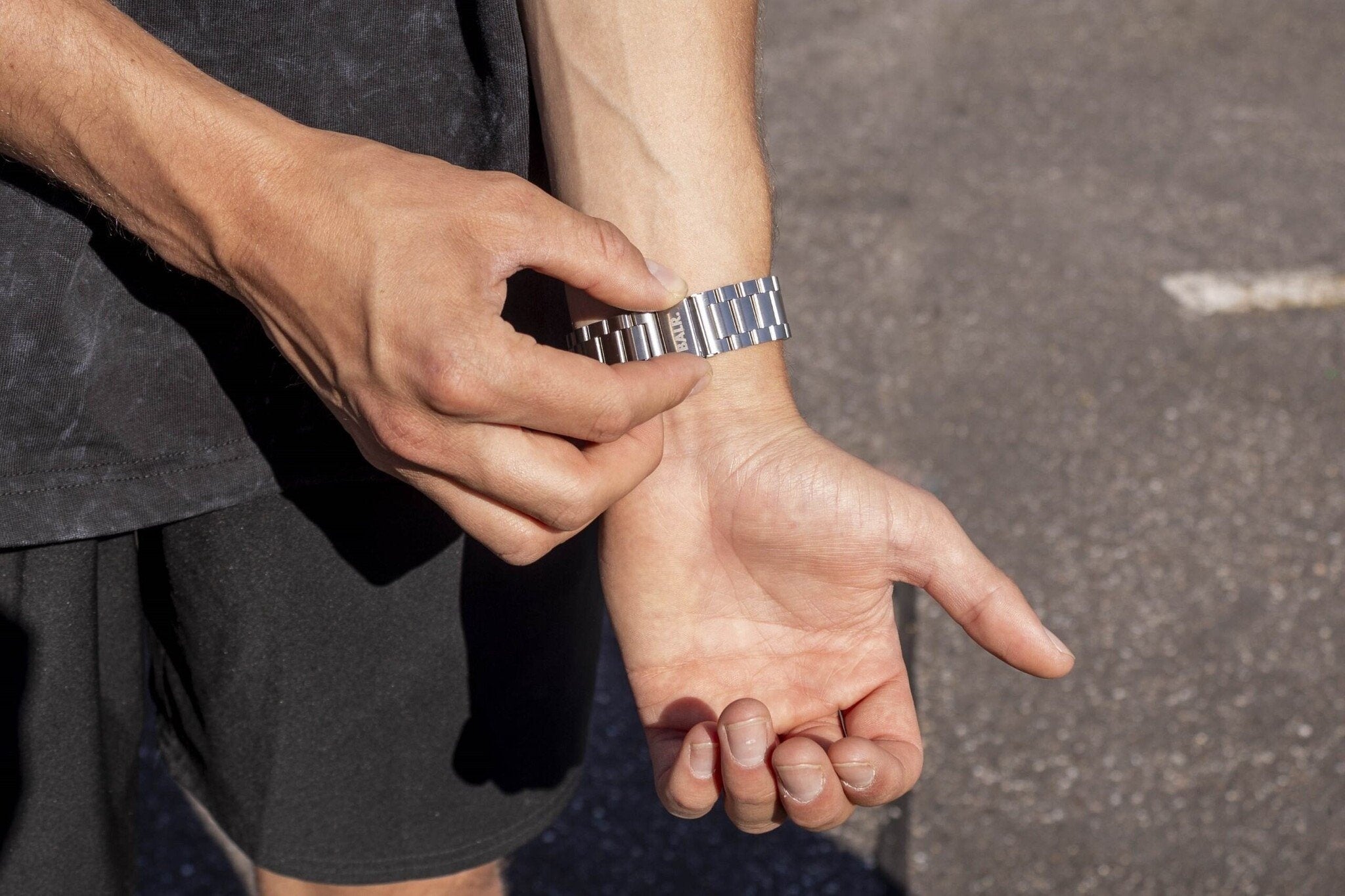 BALR Polar Ignite 2 Steel Link Strap (Silver)