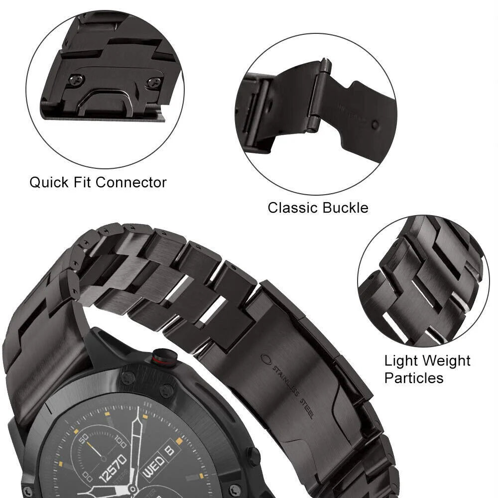Garmin Fenix 7x Titanium Strap (Graphite)