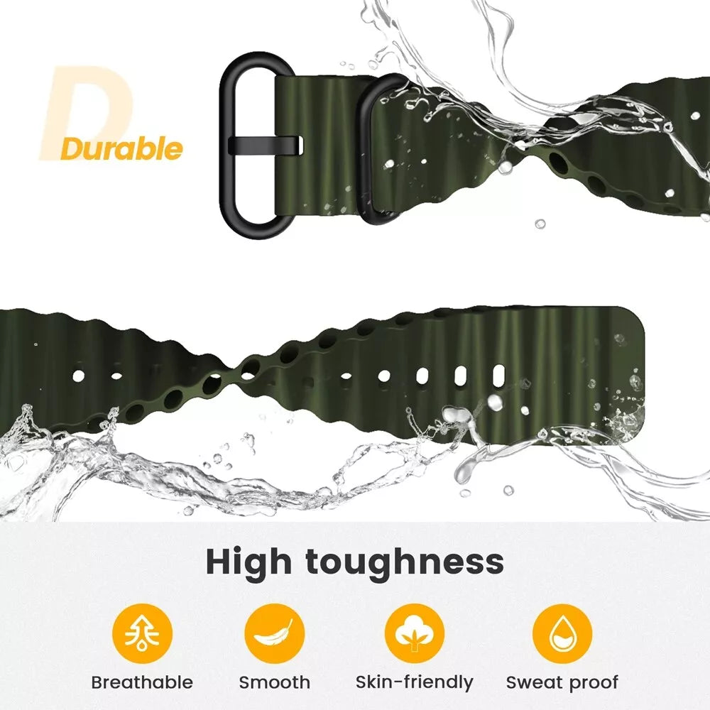 Correa ondulada Garmin Approach S62 (verde militar)