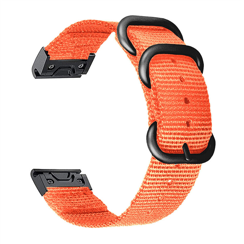 Correa nylon con hebilla Garmin Descent MK1 (naranja)