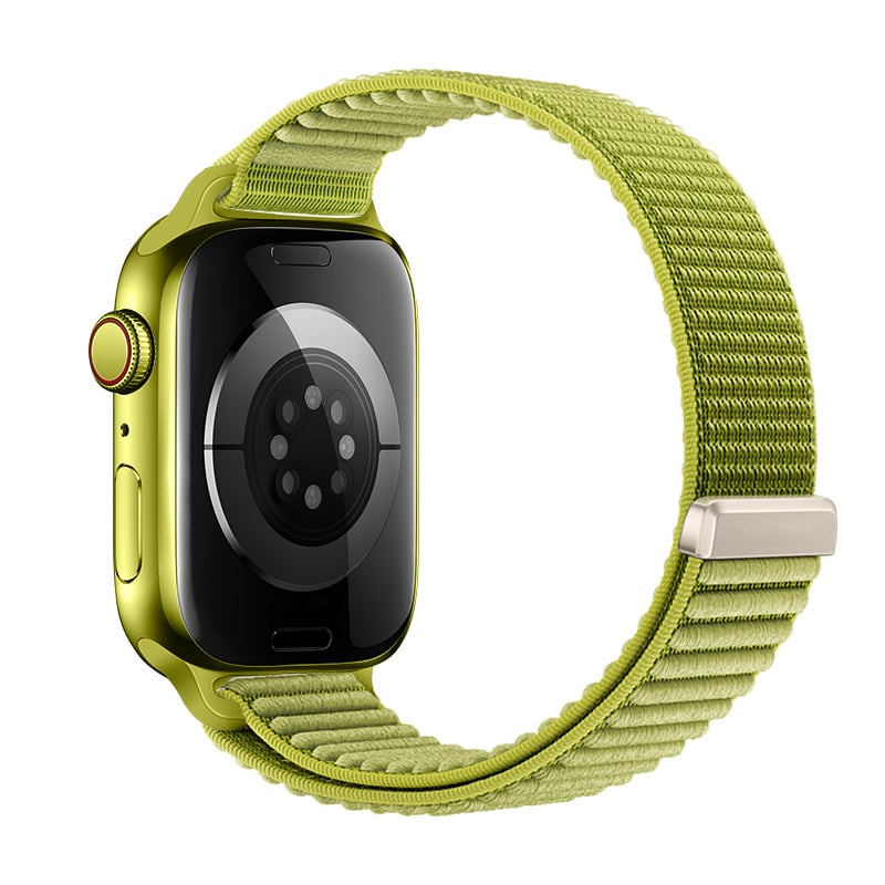 Strap-it Apple Watch Wave Nylon Strap (Field Green)