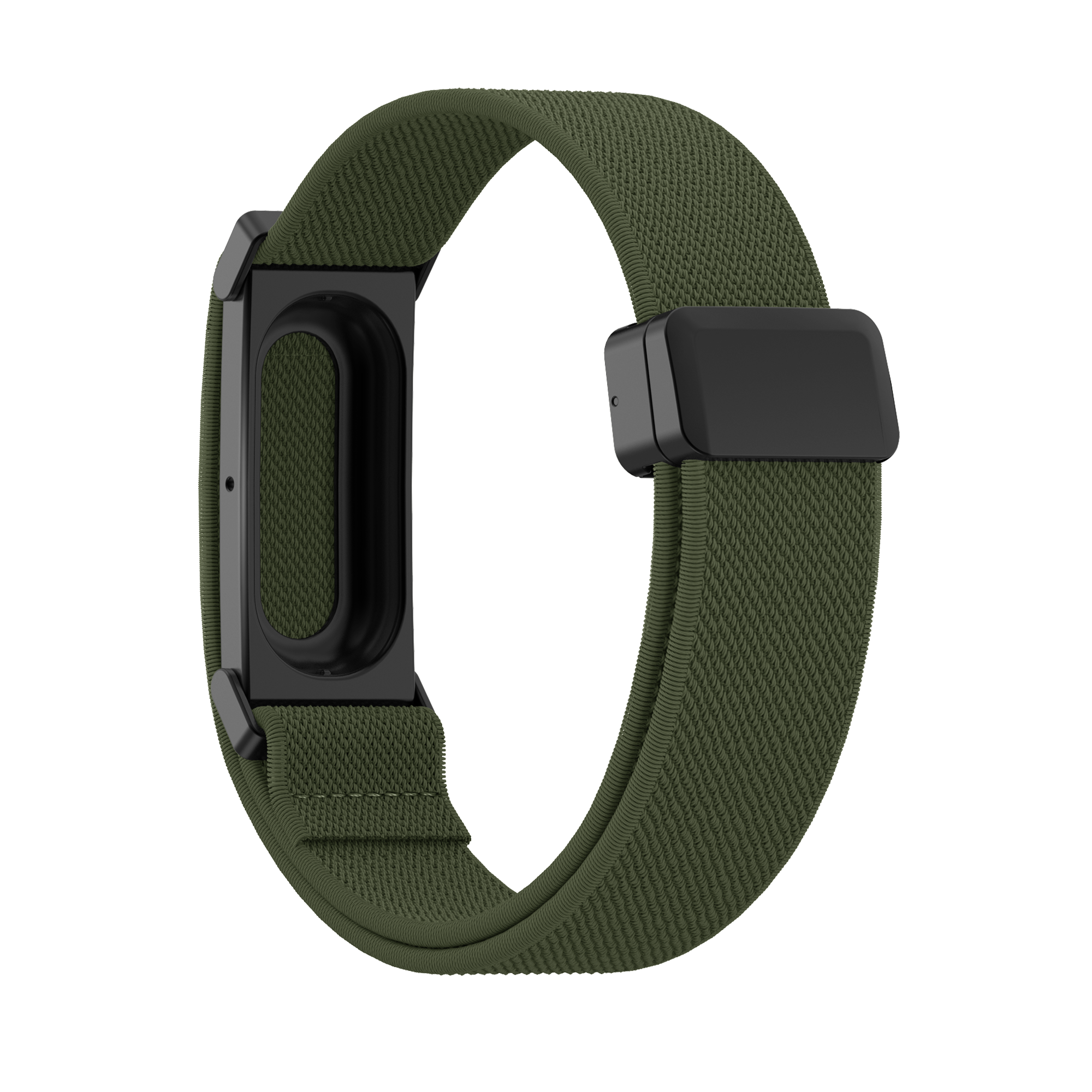 Bandz Correa biceps nylon con hebilla-D Fitbit Air (verde militar)