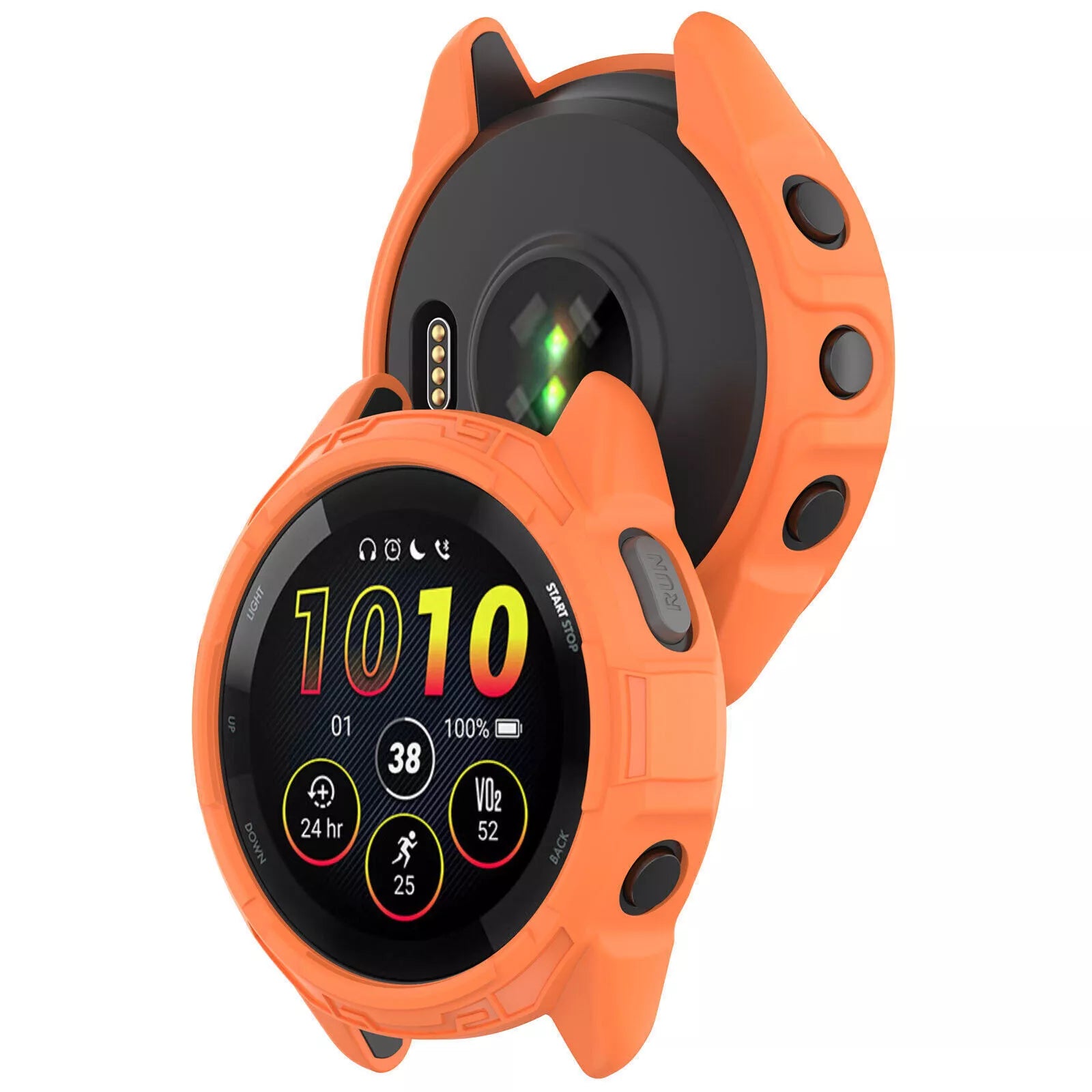 Funda TPU robusta Garmin Forerunner 265 (naranja)