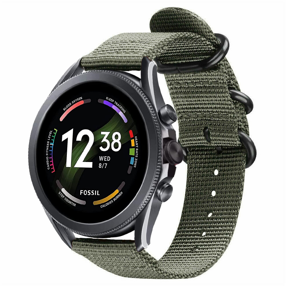 fossil-gen-6-nylon-gesp-band-groen