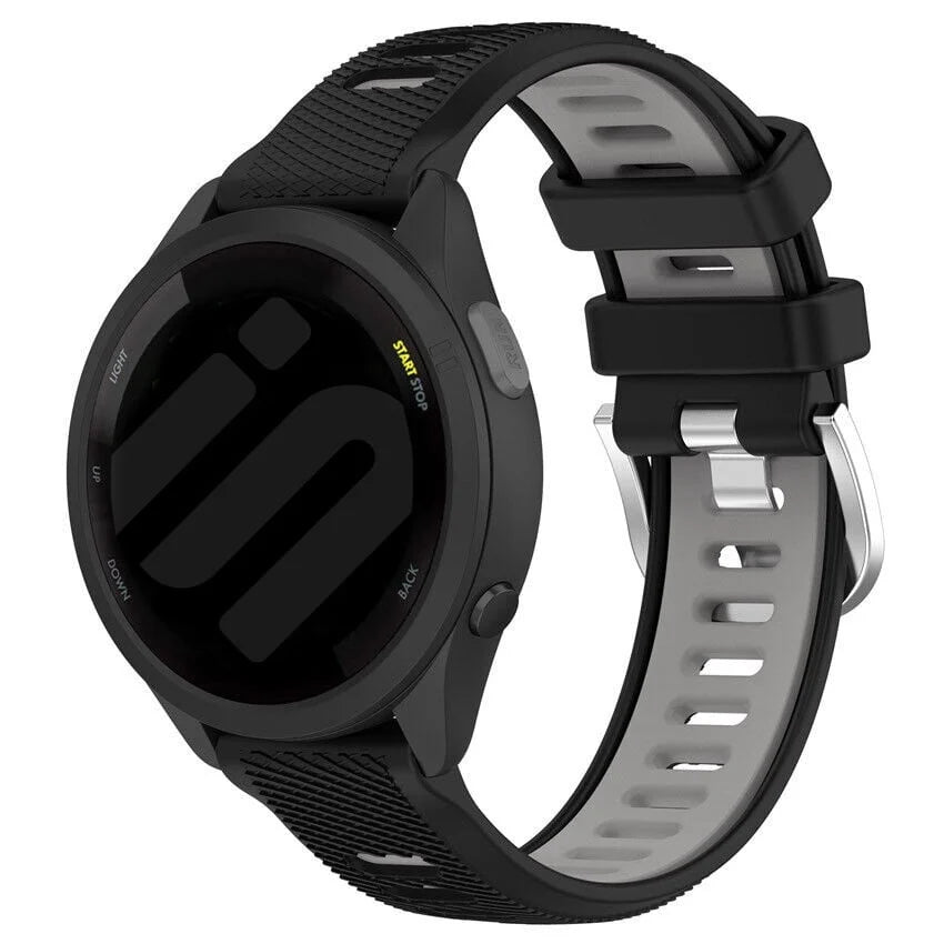 Correa deportiva con hebilla Garmin Vivoactive 6 (negra/gris)
