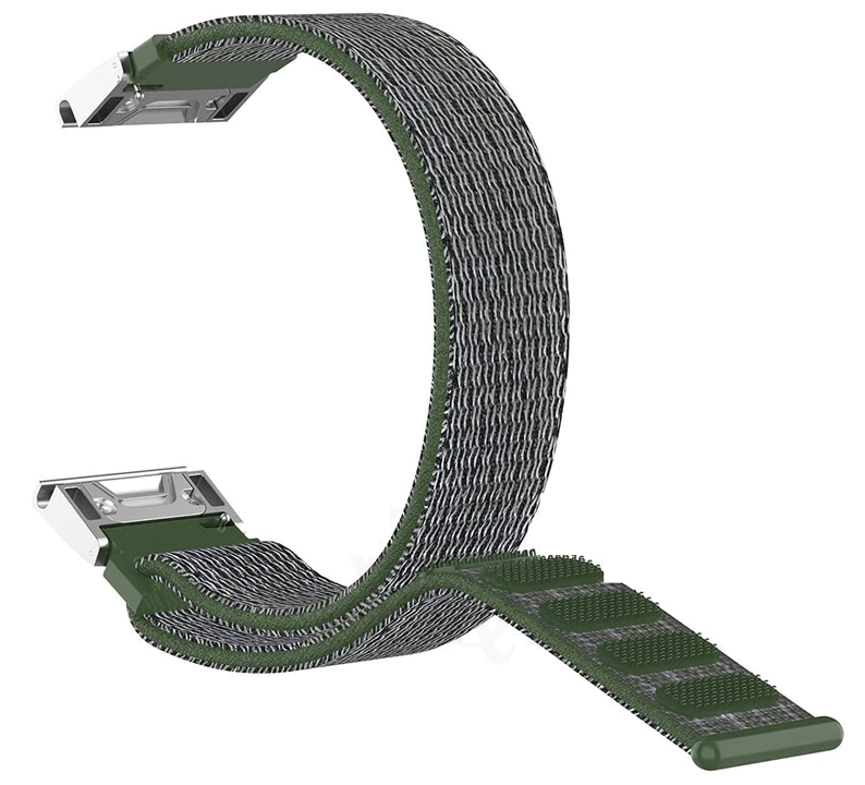 Correa nylon Garmin Quatix 8 - 47mm (verde)