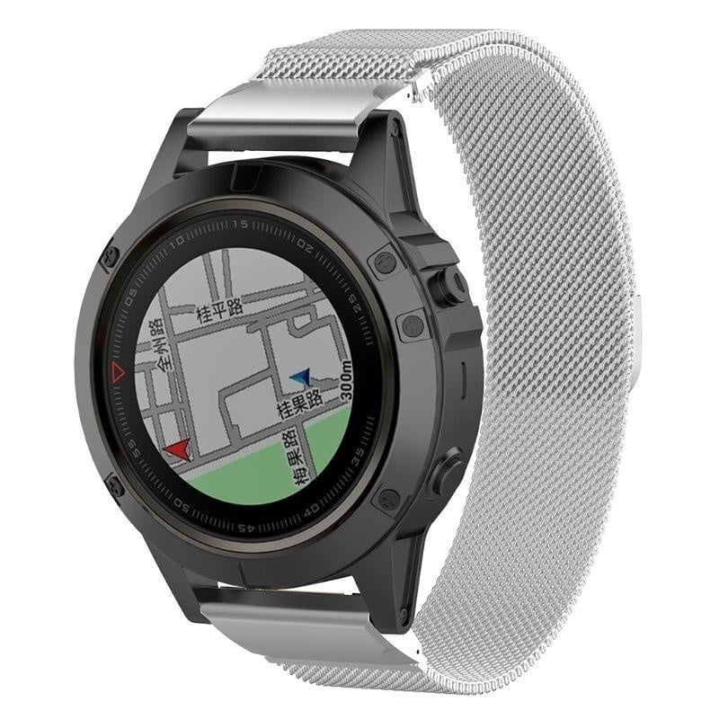 Garmin Tactix 8 - 51mm Milanese Strap (Silver)
