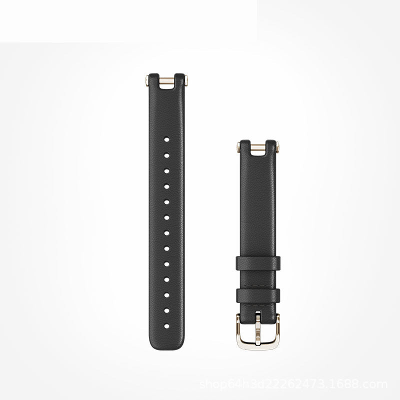 Garmin Lily Leather Strap (Black)