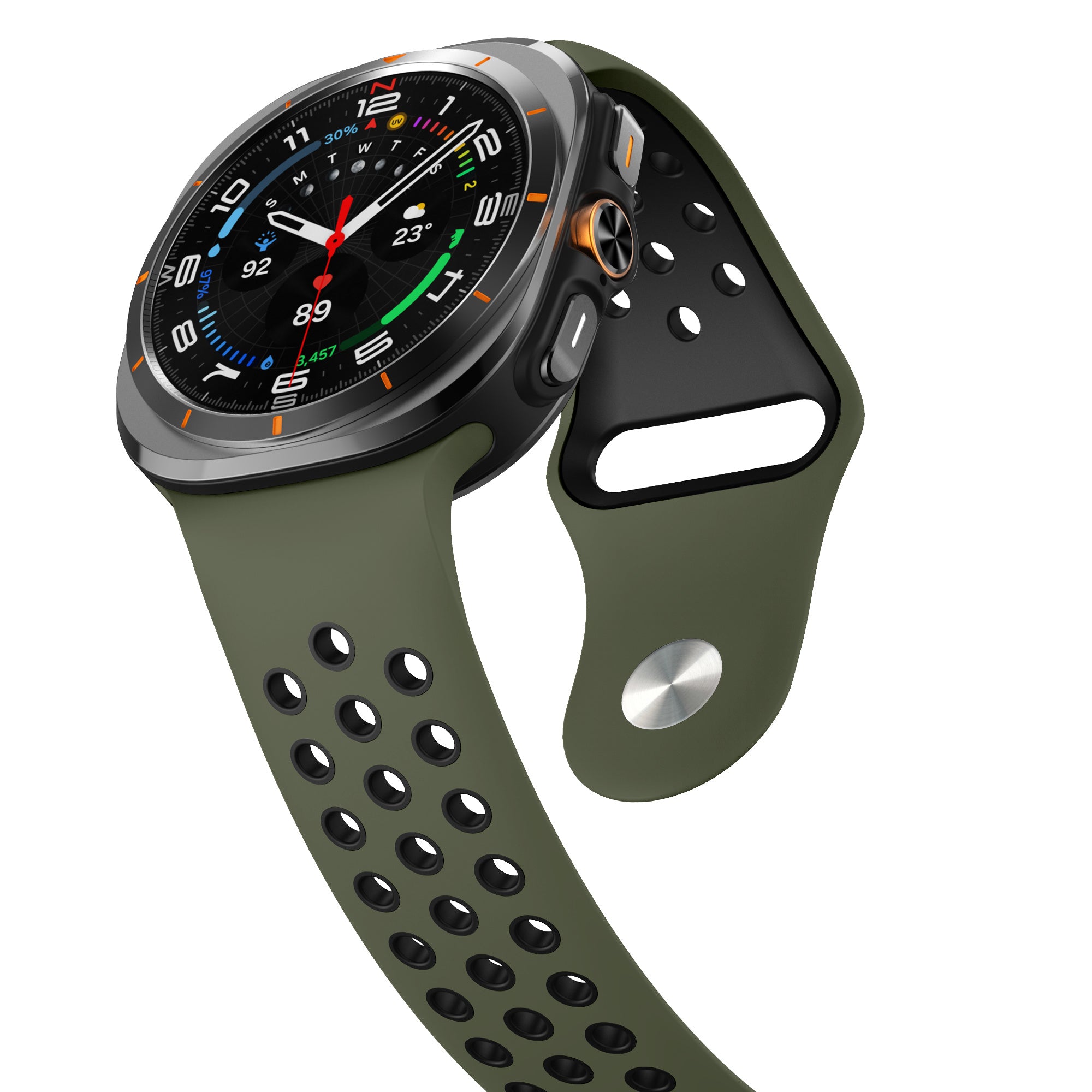 Samsung Galaxy Watch Ultra Sport Strap (Army Green/Black)