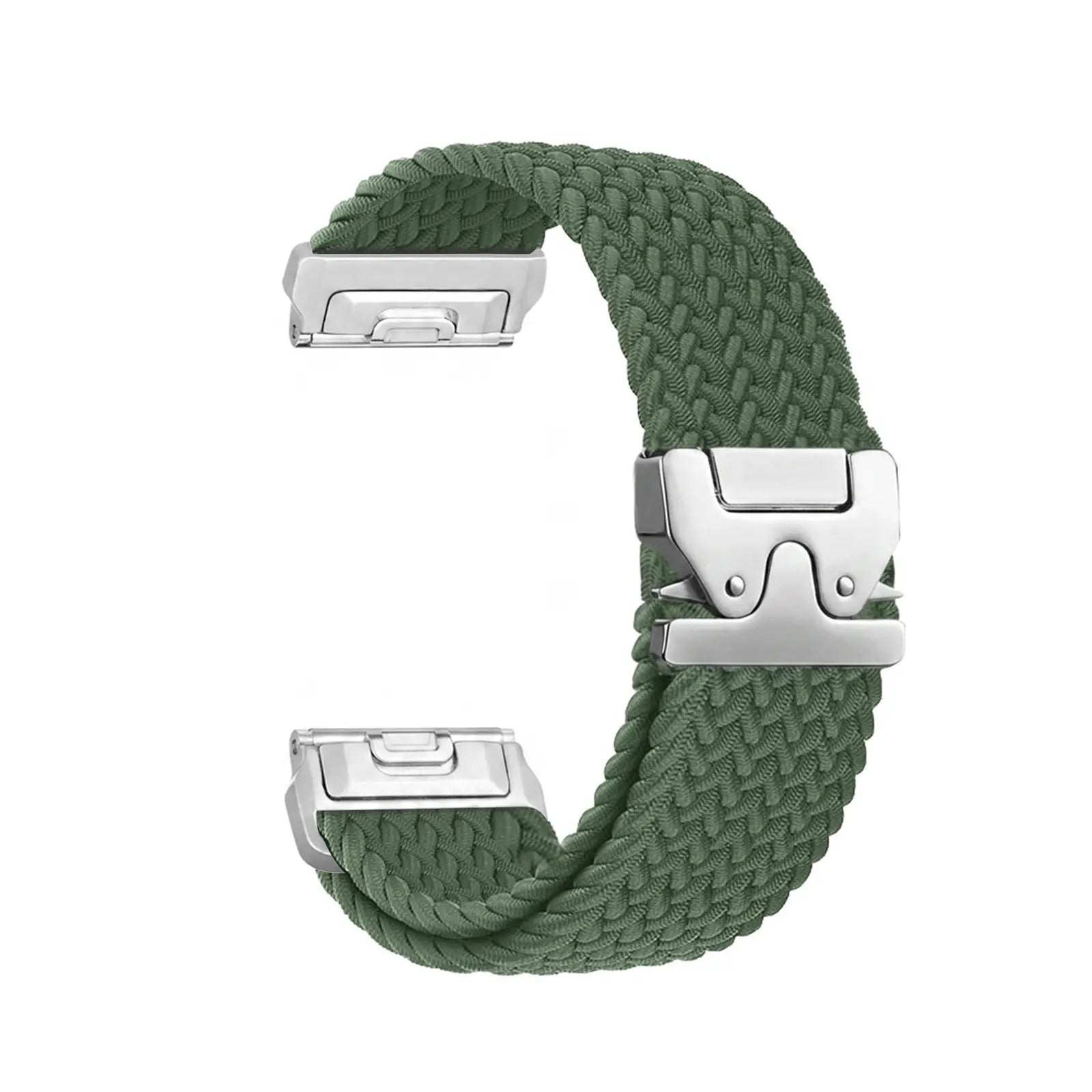 Correa trenzada con hebilla-P Garmin Quatix 8 Pro - 47mm (verde/plata)
