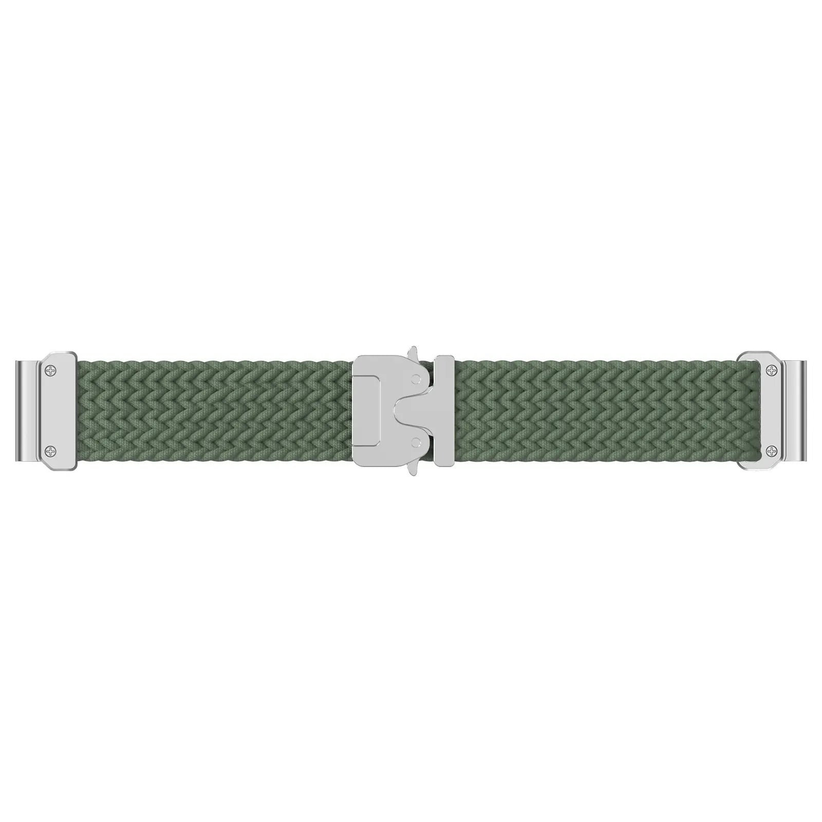 Correa trenzada con hebilla-P Garmin Quatix 8 Pro - 47mm (verde/plata)