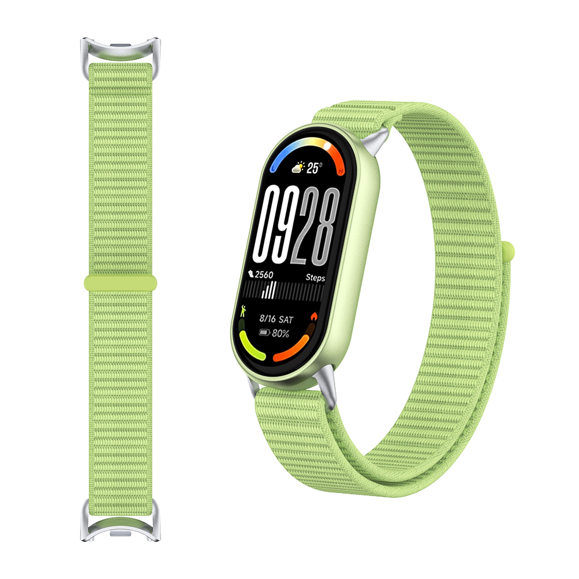 Correa nylon moderna Xiaomi Smart Band 9 (verde)