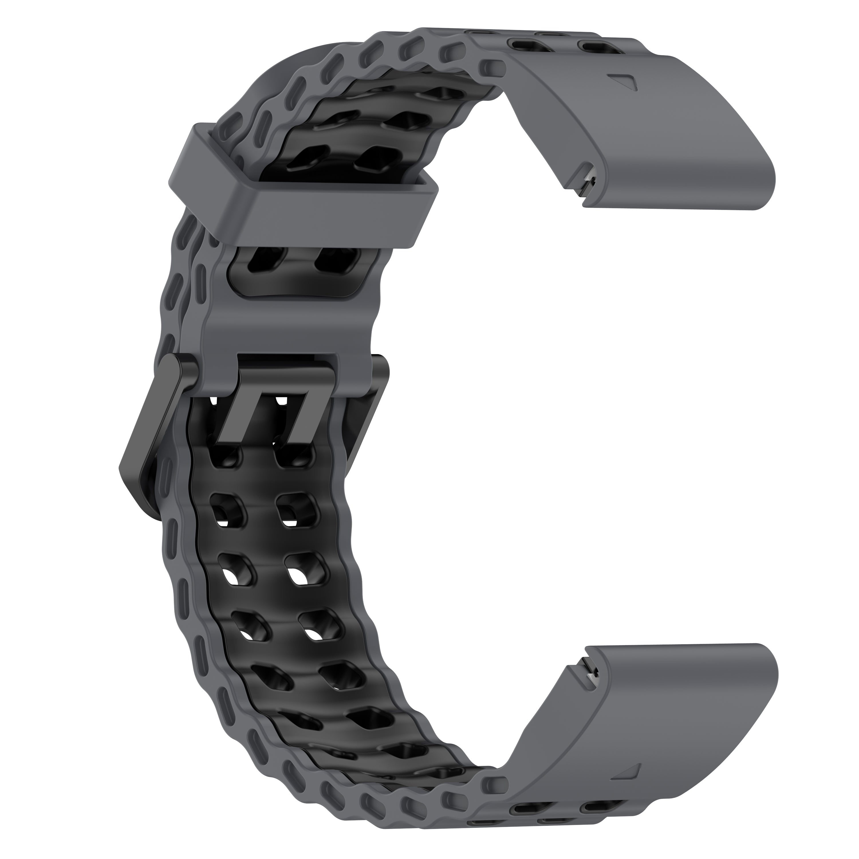 Garmin Instinct 2x Wave Sport Strap (Dark Grey/Black)